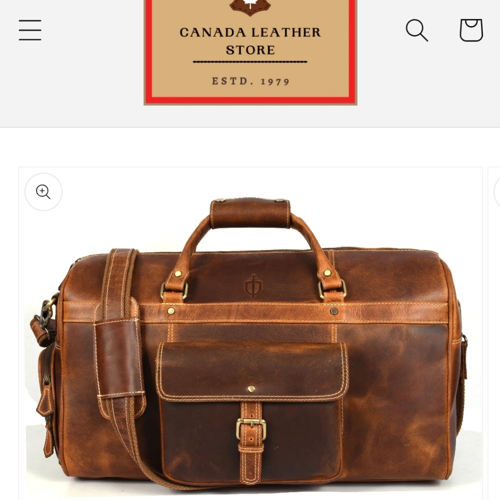 Canada Leather Store Leather Travel Bag